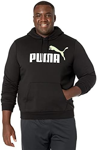 PUMA Men ' s Essentials Big Logo Fleece Hoodie Bt
