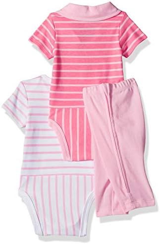 Hanes Ultimate Baby Zippin Pants with Short Sleeve Crew and Polo Bodysuit Set