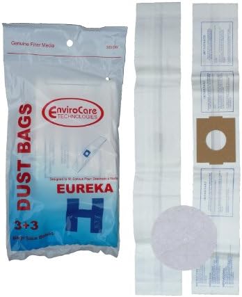 Преносими прахосмукачки EnviroCare за прах колектори, изработени в съответствие с бутилки Eureka Style H. 12 торби и филтри 12