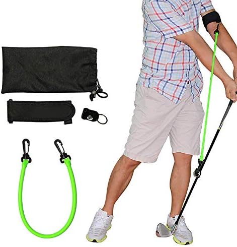 Golf Swing Trainer - Golf Swing Еластични Resistance Въжето Golf Swing Trainer Corrector Golf Club Equipment Аксесоар for Improving Swing Stablity and Power