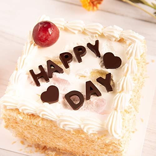 Мухъл писма силикон и мухъл шоколад с щастливи символи за украса на торта за рожден ден и шоколад бонбони за свети Валентин