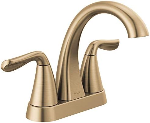 Delta Faucet Arvo Gold Bathroom Faucet, Centerset Bathroom Faucet Gold, Bathroom Sink Faucet, Канализация Assembly Included, Champagne Bronze 25840LF-CZ