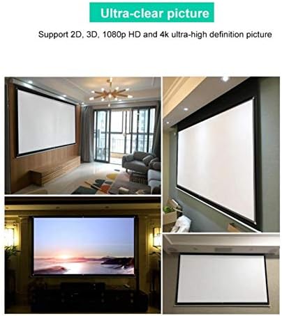 60100inch 16:9 HD Екран, проектор 3D Филм Преносим Екран Завеси, за домашно кино, Кино, обучение в класна стая, презентации