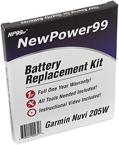 Комплект за смяна на батерията на Garmin Nuvi 205W с Инструменти, Видеоинструкциями, Удължен живот на Батерията