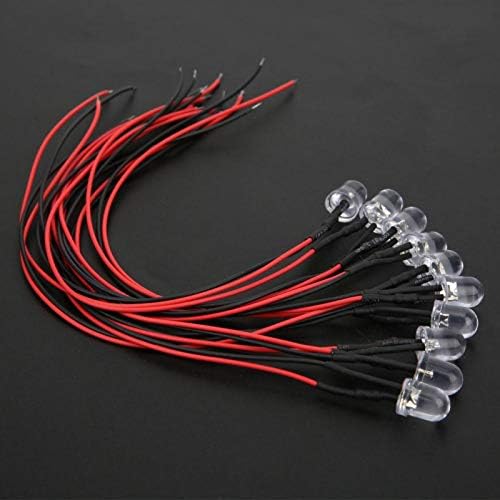 Okuyonic LED Lamp Beads Easy to Install 50PCS LED Lamps Excellent Electrical Conductivity 12V for САМ Lighting Projects