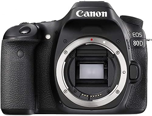 Canon EOS 80D DSLR камера (само тялото) (1263C004) + 4K монитор + Canon EF 24-70 мм обектив + Pro микрофон + Pro слушалки + 2x64 GB карта + Калъф + Комплект филтри + Corel Photo Software + Повече (актуализиран)
