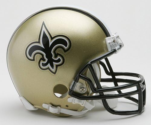 New Orleans NO Saints Riddell Mini Football Helmet - Нов в кутия Riddell