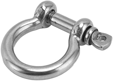 Анкерные окови, D-образен пръстен дужка Огледално Полиран Лесен монтаж за сухопътен транспорт подемни съоръжения(M6)