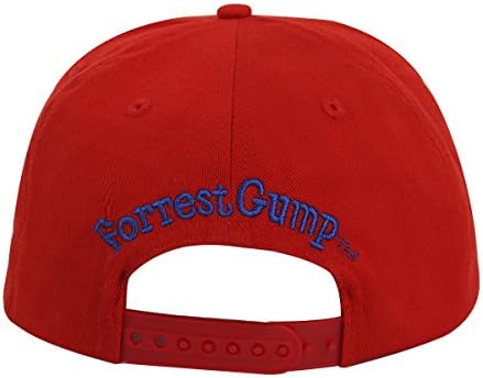 Регулируема бейзболна шапка на бъба гъмп Скариди Co. Бродирана шапка (червена) (с плоска периферия)
