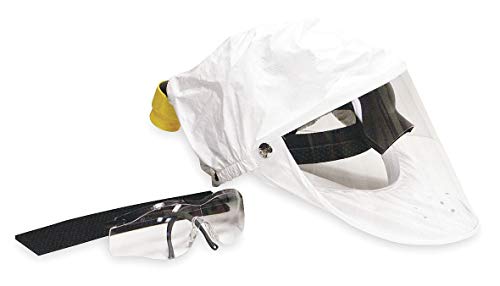 Honeywell Primair 100 Series Tyvek с пластмаса покритие Свободно прилежащ лицето окуляр с регулируем седалище убором,