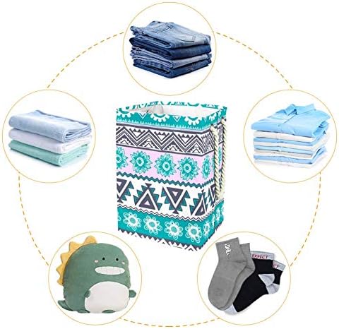 Unicey Fashion Бохемска Print Laundry Възпрепятстват Сгъваема Кошница за Съхранение на Бин Baby Възпрепятстват