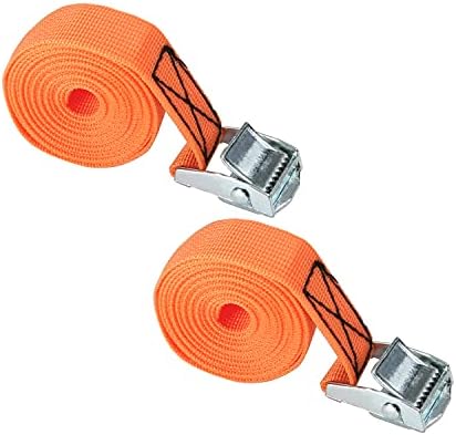 Yinpecly Lashing Strap 1 x6.6 фута Adjustable Tie Down Cam Straps Cargo Packing with Strap Buckles up to 441lbs for Каяк,