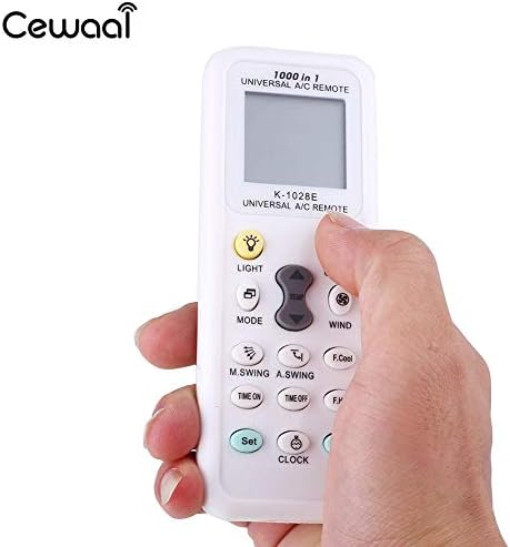 Calvas Дистанционно Управление Контролер За Климатика, LCD Дигитален Дисплей K-1028E Бял Климатик с Дистанционно Управление