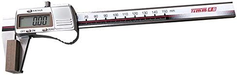 Цифров штангенциркуль MeterTo 1221-150B с широки измервателни лица, обхват на измерване: 0-150 мм, резолюция: 0,01 мм,