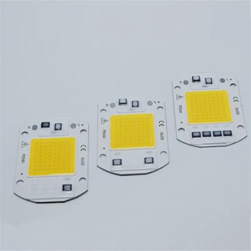 JUSTWEIXING 10pcs 20w/30w/50w LED ЧИП COB AC220/110V ВОДЕНИ Driverless Thickness1mm LED Floodlight Bead White/Warm/Full