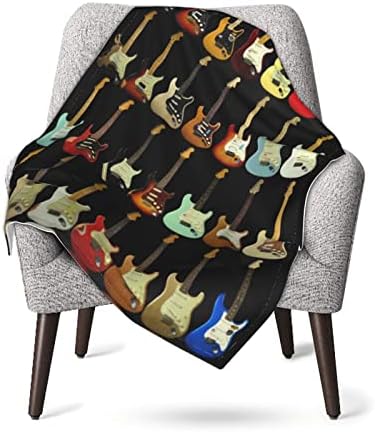 Одеяла бебето печат на картини китара Изкуство,Одеало Свободни бебе, Плат Полиестер на Плюшени,30 x 40 См