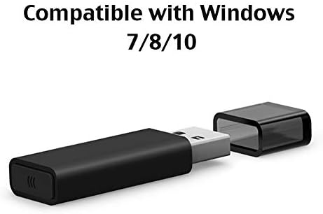 Безжичен адаптер е Съвместим с Xbox One, е Съвместима с Windows 7/8/10 (черен)
