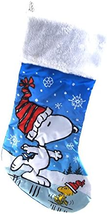 Снупи и Уудсток кънки Сатен, Коледни чорапи, 19 инча
