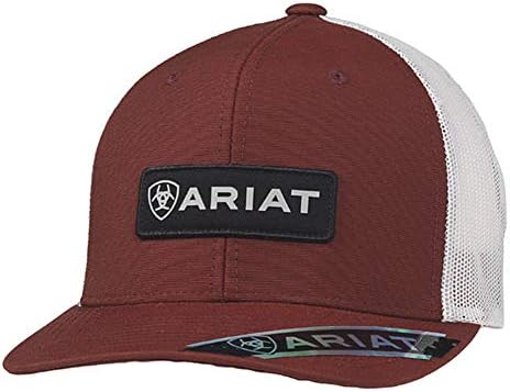Мъжка шапка ARIAT с нашивкой лого, червена