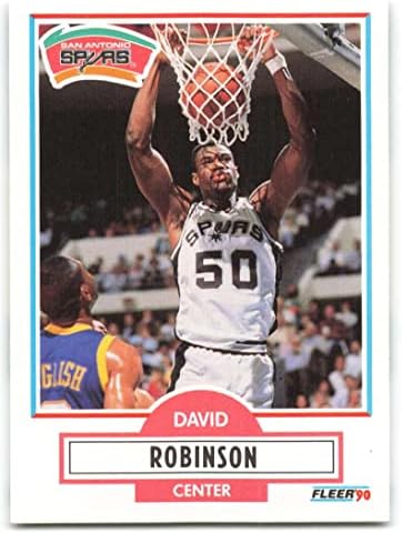 1990-91 Fleer 172 Дейвид Робинсън NM-MT San Antonio Spurs Licensed NBA Basketball Trading Card