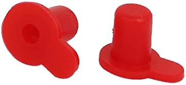 X-DREE DR M6 Фланцевые заострени шапки Тръба Вмъкване на Бележка в Червено 50шт(Inserto per tubo C-o-ni-co a flangia DR