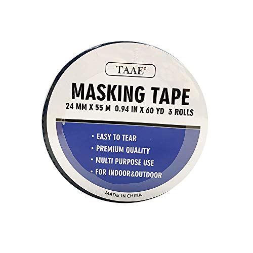 3 Pack 1.44 inch Blue Painters Tape – Лесно да се премахне добър лепило и без остатък, Малярная лента, Малярная лента,