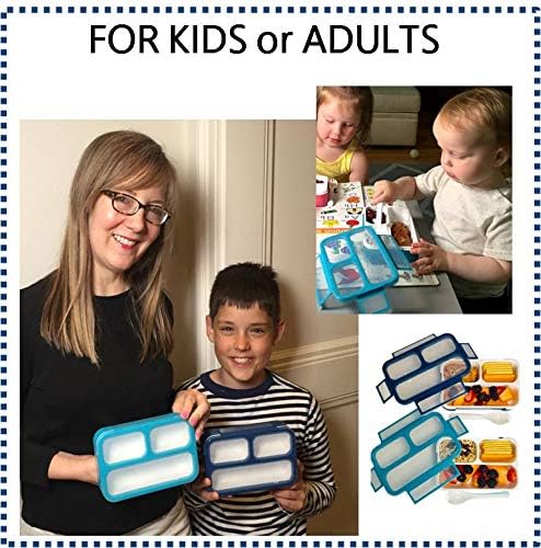 MINI Bento-Box Lunch and Snack Boxes Set of 2 | Малки Части са Контейнери За Деца, Момчета, Момичета, малки Деца | BPA