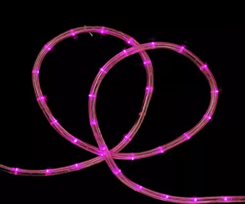 JOEDOT 18' LED Outdoor Коледа Въжето Светлини - Розово Въженият светлина Мерки Дължина 18'
