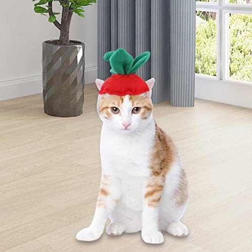 Dolity Cat Dog Hat Warm Headgear Winter Outfit Animal Costume Caps for Halloween Kitten Party Cosplay - Листа от Ягоди