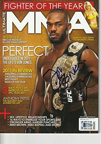 ДЖОН BONES JONES Signed the ULTIMATE MMA Списание w/Beckett COA (NO Label) - Списания UFC с автограф
