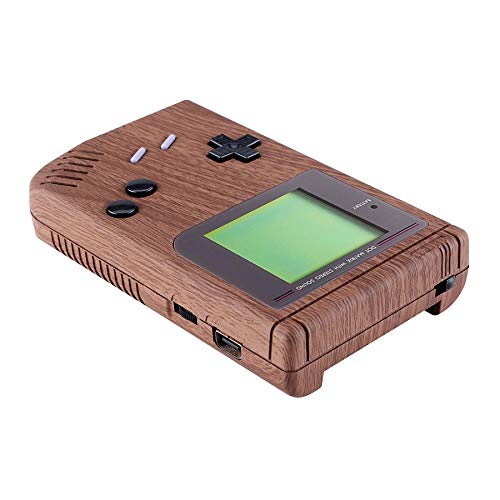 eXtremeRate Wood Grain Soft Touch Case Cover Full Replacement Housing Shell for Gameboy Classic 1989 GB DMG-01 Console