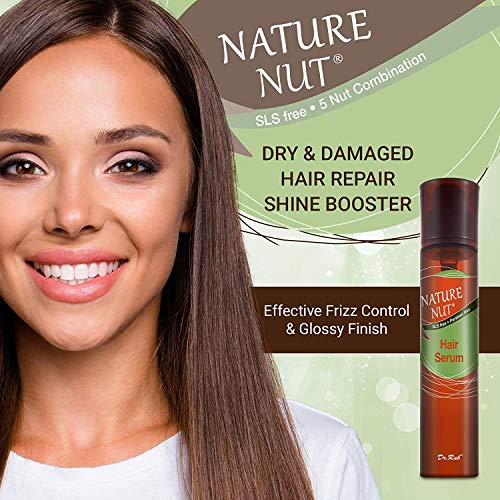 Nature Nut Hair Serum Moisturizer for Frizzy Hair - Anti Пръскам Hair Gloss Serum Split End Repair Treatment for Dry Damaged