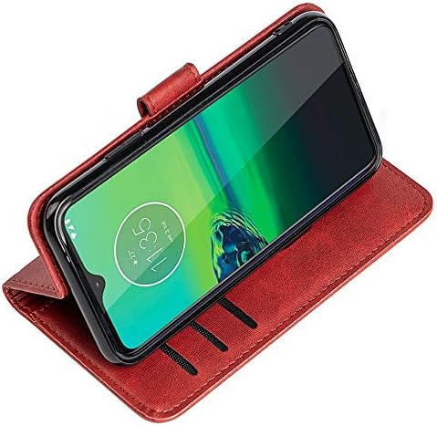 Moto G8 Play Case,CSTM Защитно Фолио ПУ Кожен Портфейл Калъф за мобилен телефон с Отделения за кредитни карти,Джоб за