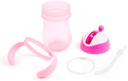 Primo Passi Слама Чаша за Деца | Baby with Cup Straw for Baby and Toddler with Double Handle| BPA Free,No Spill Safe Learner
