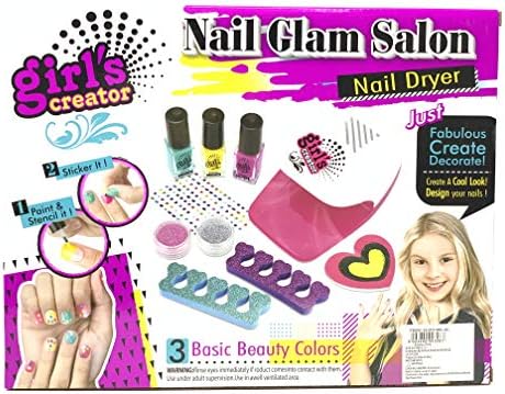 JOYSAE Nail Polish Set for Kids, Glam за Нокти Salon, Emoji Pedicure and Manicure Kit, Нокти Kit for Girls from 5 to 10