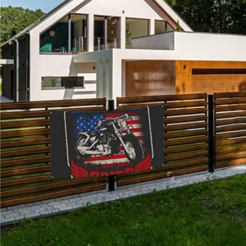 Банер Американската Цената Икона Крила Мотоциклет Виси на Банер За Стена Крытое Веранда Външна Врата на Хелоуин, Коледа,