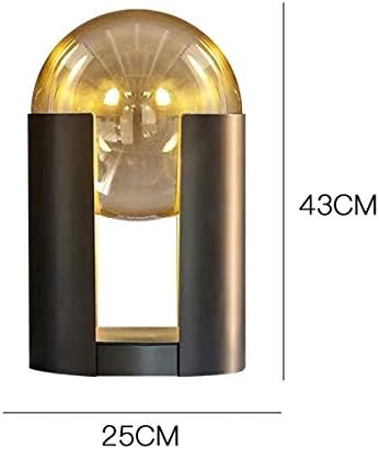 ECSWP Модерна Стъклена Тоалетна Светодиодна Настолна Лампа Спалня Нощни осветителни Тела Проучване Четене Осветление Скандинавска