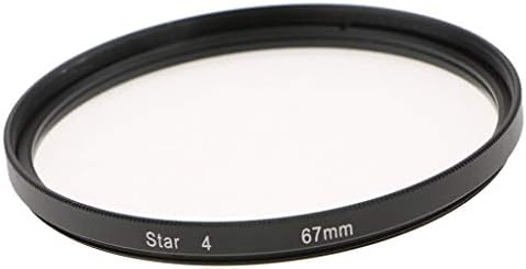 67mm Special Star-Effect Starburst Lens 4 Pointed Camera Filter Black