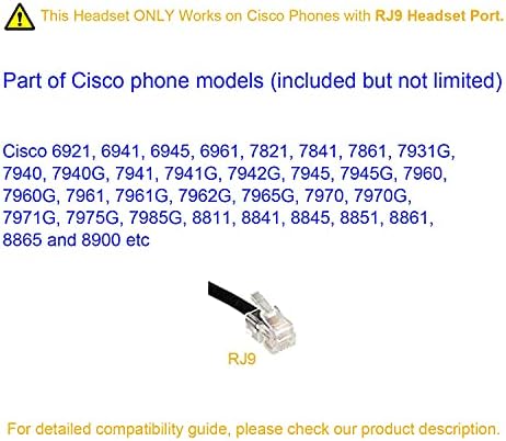 Слушалката на телефона с Cisco Шумоподавляющим Жичен Микрофон Телефонна Слушалка RJ9 за телефони Cisco 6841 CP-7821 7940
