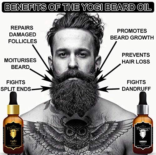 The Yogi Beard Growth Oil - 1 Ет. унция/30 мл Идеален органични и напълно натурален продукт, за да се грижи за всички