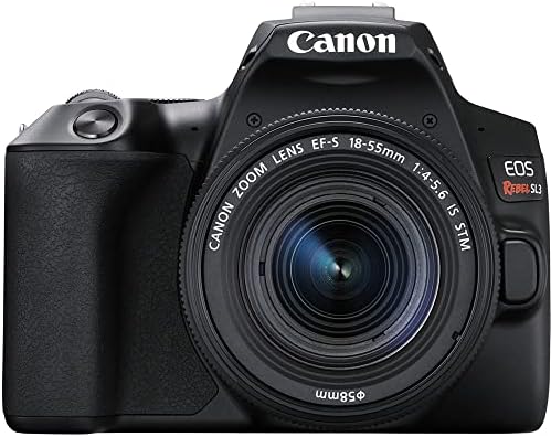 Canon EOS Rebel SL3 DSLR камера с обектив 18-55 мм (черен) (3453C002) + Карта с памет 64 GB + Комплект цветни филтри +