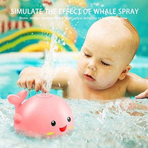 QINGBAO Baby Bath Toys,Кит Bath Toys for Toddlers ,Light Up Bath Toys with LED Light, Кит Spray Water Bath Toy, Water