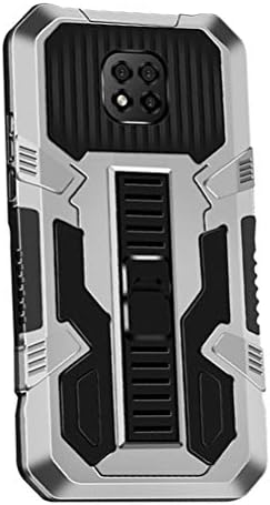 Hicaseer Калъф за Мото G Power PC Hard Back Текстурирани Ударопрочная и устойчив на Падане на Кутията с Двойна стойка