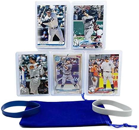 Aaron Judge Cards (5) - Разнообразни Ню Йорк Янкис Baseball Card Пакет, Подбрани търговски карти