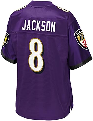 NFL PRO LINE Мъжка тениска Lamar Jackson Purple Балтимор Рейвънс Team Player Jersey