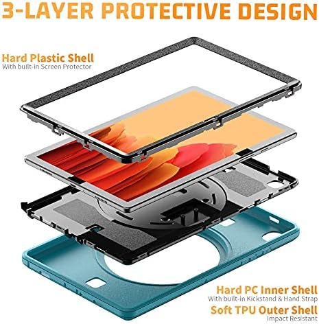 Tablet PC Case Чанта Ръкав Калъф за Таблет Samsung Galaxy Tab A7 10.4 T500/T505 2020, Три в едно Тежкотоварни устойчив