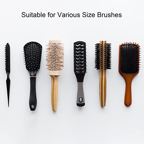 MECCANIXITY Hair Brush Cleaning Tools Mini Comb Отстраняване for Cleaning Bristle Brush Home Use, Черна Опаковка от 2