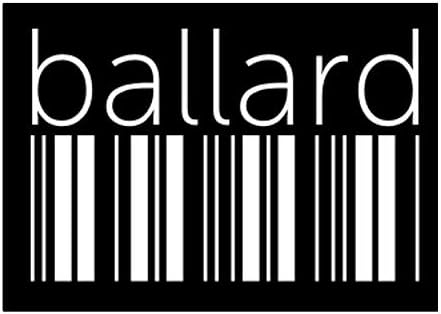 Teeburon Ballard Lower Баркод Sticker Pack x4 6х4