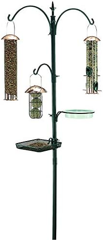 Gardman BA01131 Premium Bird Feeding Station Kit, 21 Wide x 90 High (73 above ground height), черен
