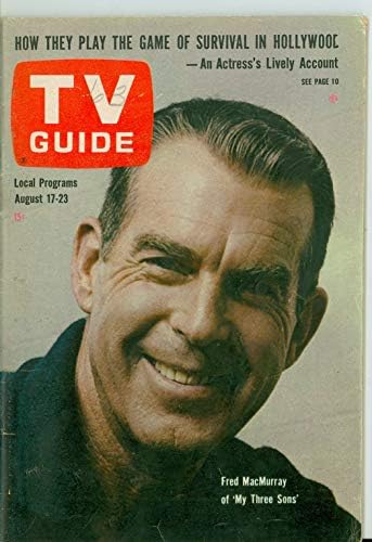 1963 TV Guide Aug 17 My Three Sons - Oregon State Издание на Very Good to Excellent (4 от 10) Used Усл. by Mickeys Pubs